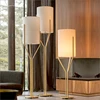 Modern Fabric Gold Tree Branch Led Floor Lamp For Hotel Decoration