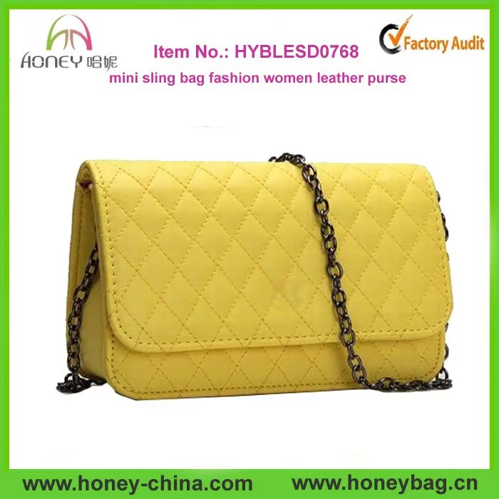 Beautiful Mini Sling Bag Fashion Women Messenger Leather Purse ...