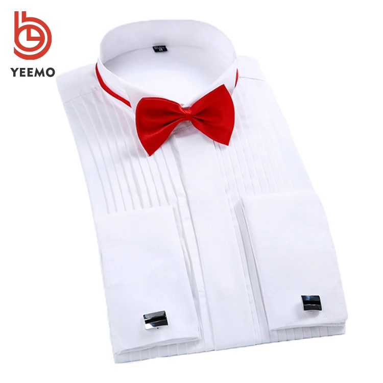 

Best Selling New Italian Long Sleeve Cotton White Formal Tuxedo Dress Shirts For Men, Custom color