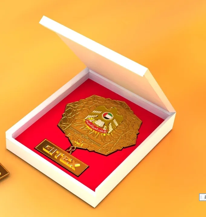 
Custom make medal metal with gold finishing 