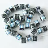 black color ring with Israel flag,phone,Hebrew name printed on transparent pigeon ring
