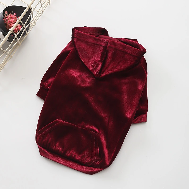 Spring Dog Hoodies Velvet Material Soft Luxury Quality Fashion France Bulkdog Apparel