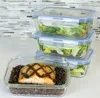 Premium 8pcs Glass Meal Prep Food Storage Container with Snap Lid set