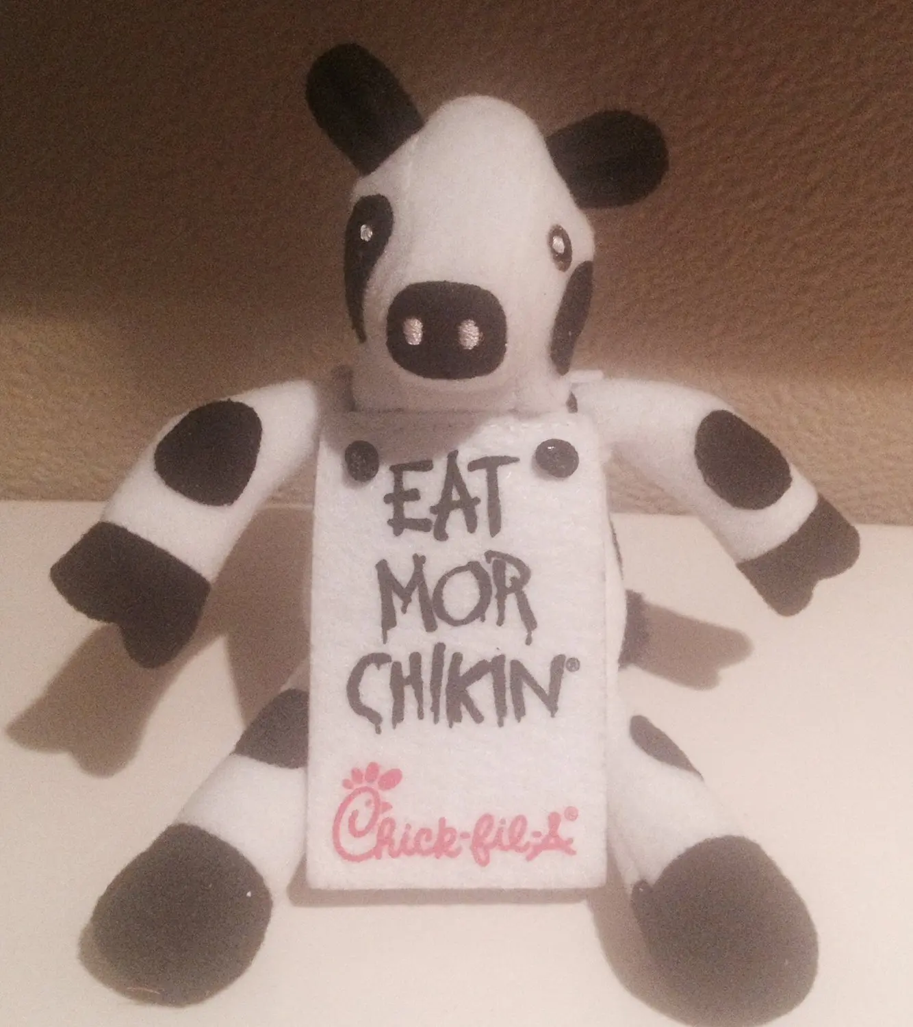 chick fil a large plush cow