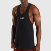 GYM Stringer Custom Brand Men's Linear Stringer Bodybuilding Fitness Men Tank Tops
