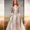 Beautiful Pattern with Sequin Embroidered Tulle Lace fabric for Party Dress