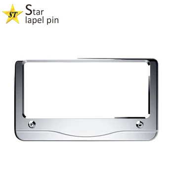 Custom Car Decorative Metal Chrome License Plate Frames Buy Car