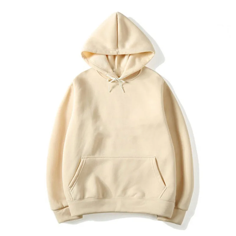 

China Supplier High Quality Bulk Custom Plain Polyester And Cotton Slim Fit Men's Hoodie, Customized color