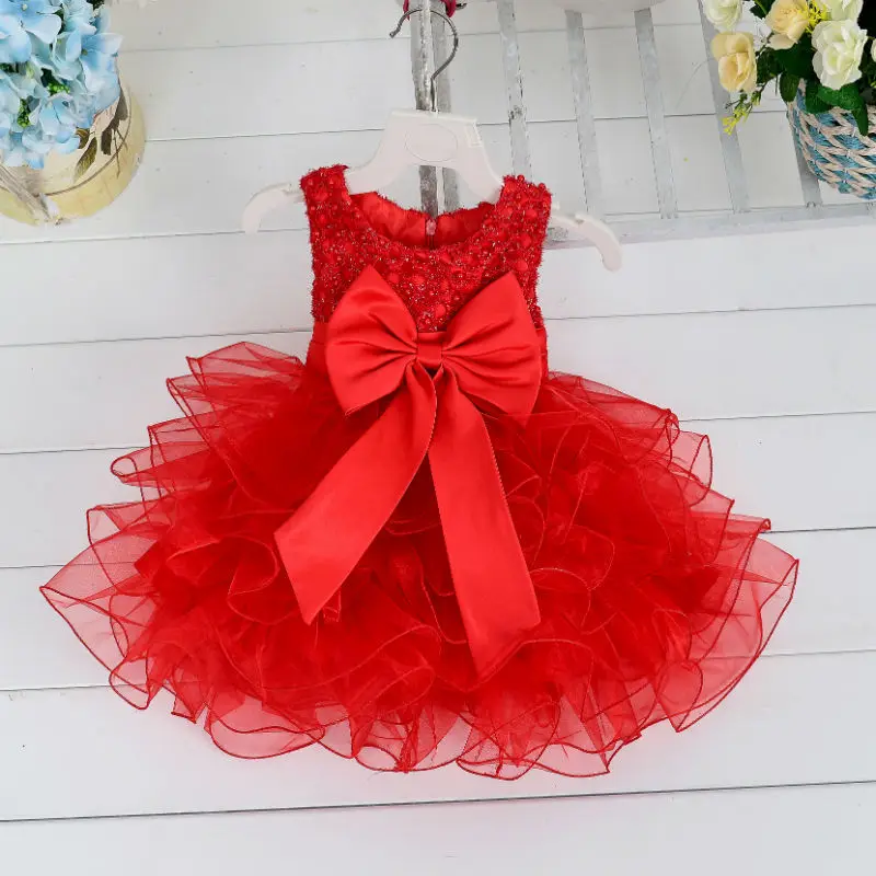 

Kids clothing wholesale children dress boutique clothing flower girls 0 3 months cake layered baby girl dresses L1819XZ, Red/rose red /watermelon red/pink/white/champagne/purple