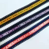 1inch wide Custom printed Logo Narrow polyester Woven Ribbon For Garment Side Trousers Trim
