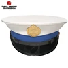 Wholesale PVC TOP Military Police Men hat Navy Captain Officer Hats