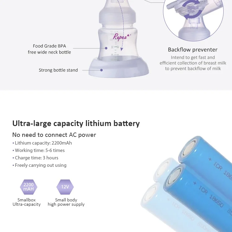 bpa free portable breast pump