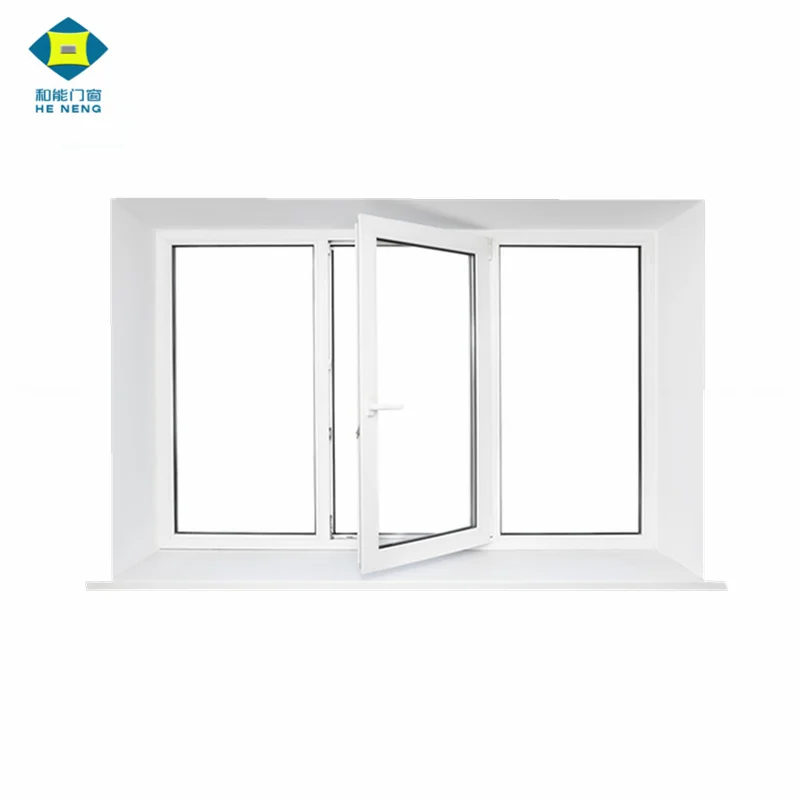 Cheap PVC 4 Panels Double Glaze Open Outside Replacement Casement Windows