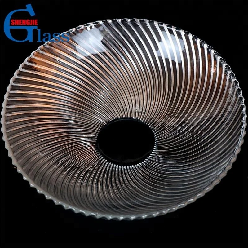 Swirl Design Large Glass Dinner Fruit Plate For Home Or Hotel Buy