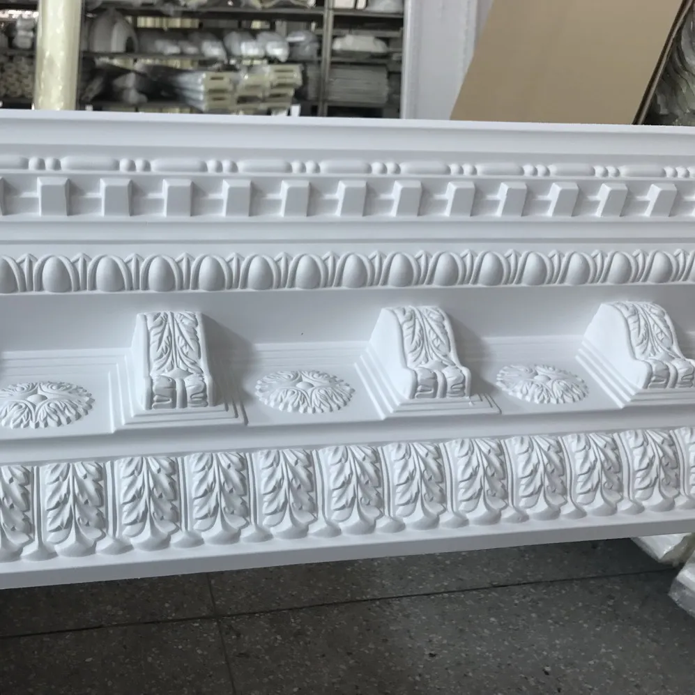 
New House architectural decorative moldings easy install plastic pu crown moulding 