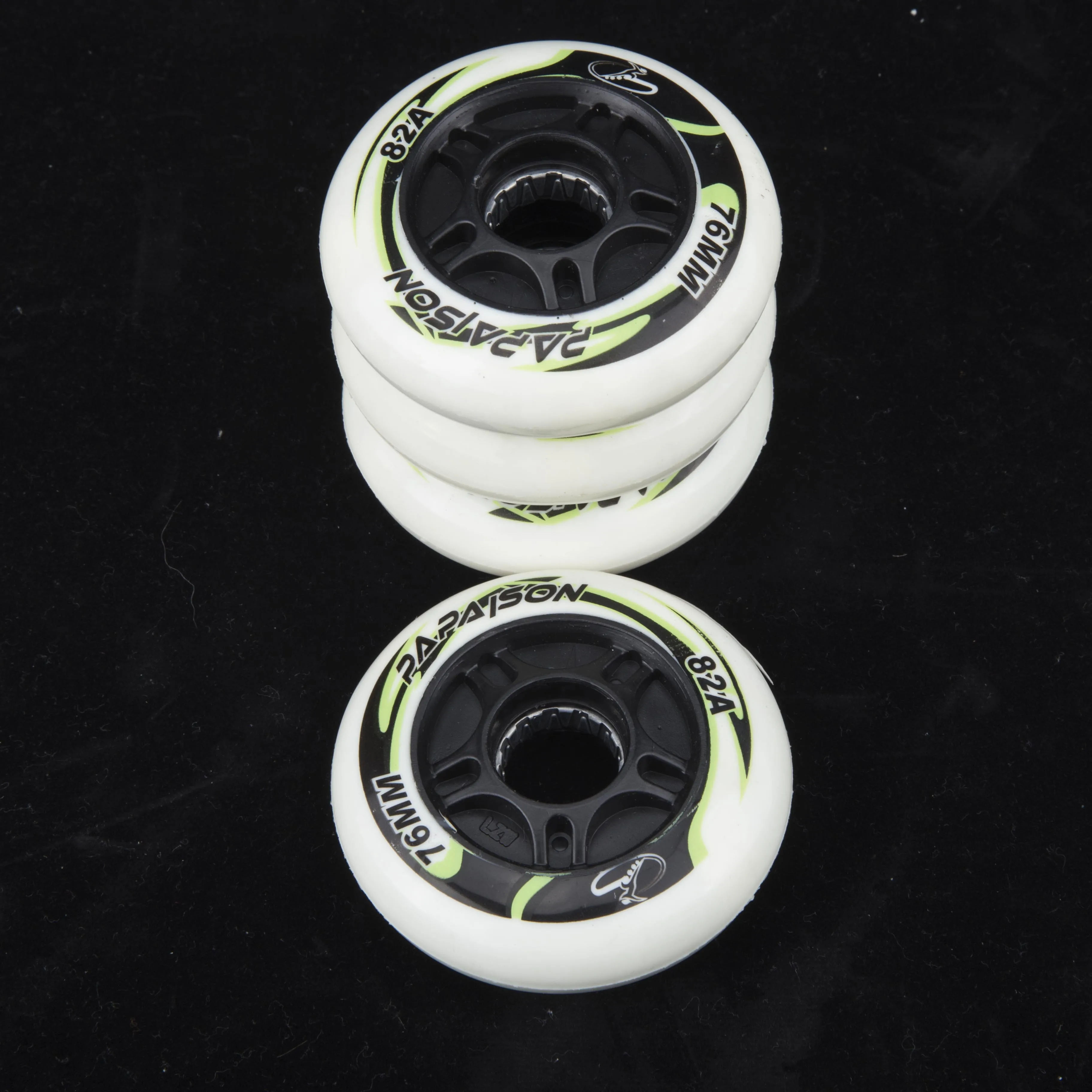 

PAPAISON 76 mm High PU rubber inline skate wheel for roller skates