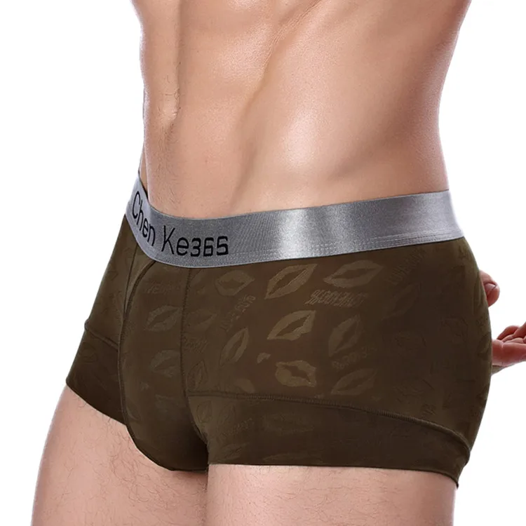

New fashion customized elastic band sexy men thong transparent underwear TH01