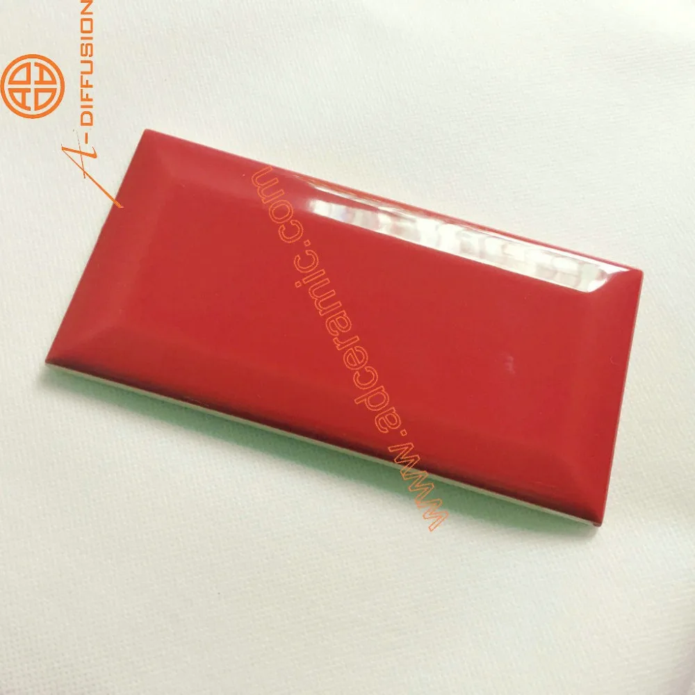 3x6" rode afgeschuinde metro tegels 75x150mm tegels product id ... Metro tegels grijs