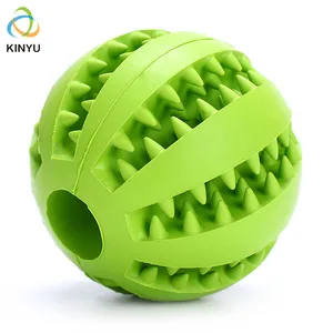 Image of Bite resistant Pet dog chew teeth clean toy Rubber toothbrush chew stick set Watermelon Dog chew ball for pet