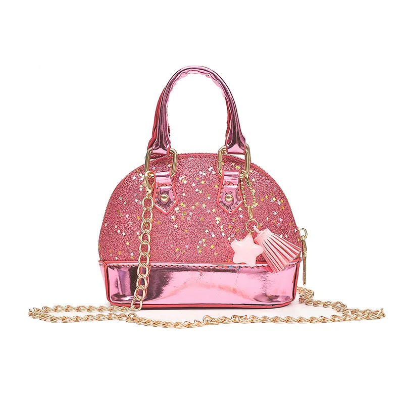 

Children's bag single-shoulder cute sequins mini shell wrap tidal slant cross accessory bag girls sequin handbag