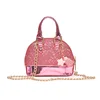 Children's bag 2019 new single-shoulder package cute sequins mini shell wrap tidal slant cross accessory bag