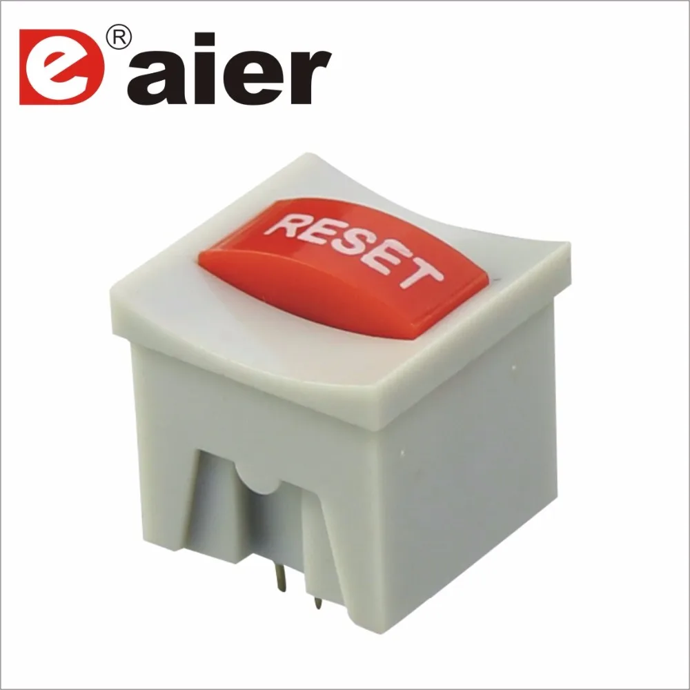 KFC 6Pin 2P2T Latch Push Electronic Switch 8.5x8.5 Square Plastic Design