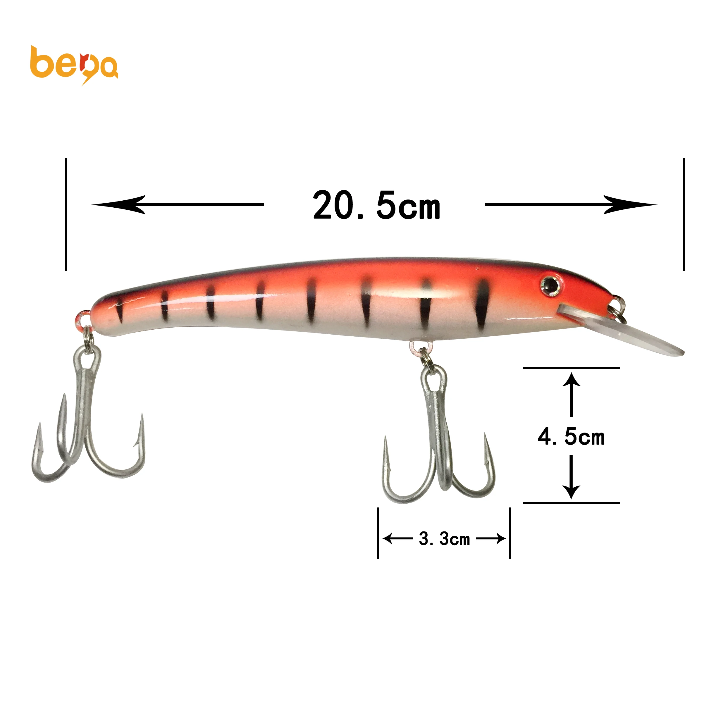 
20.5cm 70g Sinking plastic fishing luresminnow bait OEM Fishing Tackle bait big hard fishing lures 
