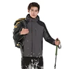 Cheapest mens hooded fleece lined warm windstopper hiking waterproof jacket