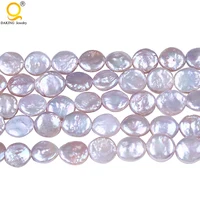

11-12mm Natural AAA White Flat Round Coin Freshwater Pearl For Jewelry