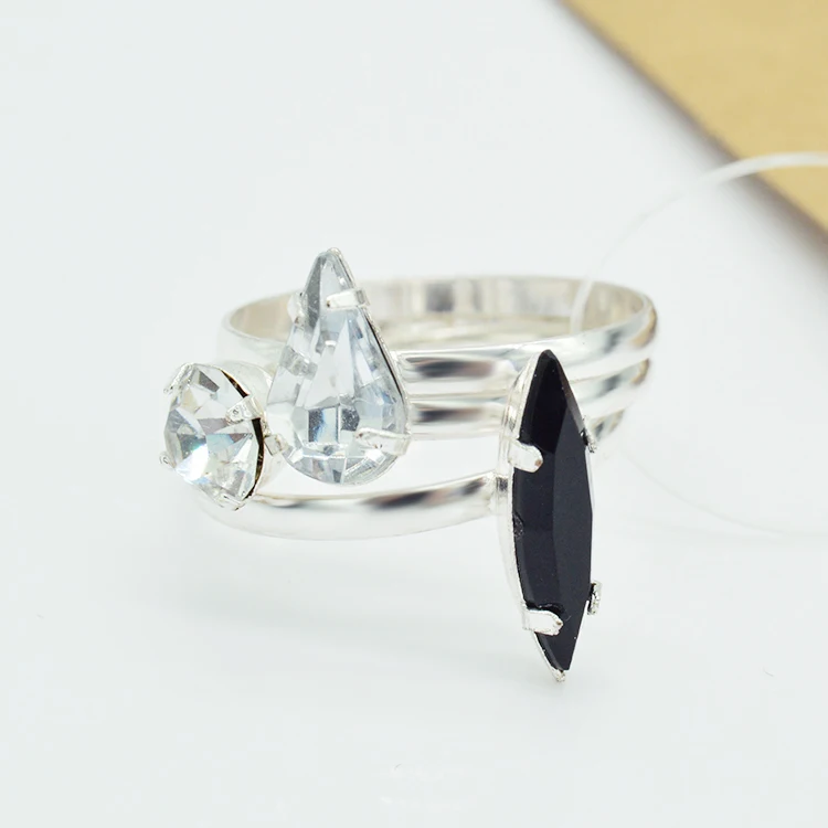 Fashion Custom Gemstone Gold Engagement Rings Taiwan Fake Diamond Ring