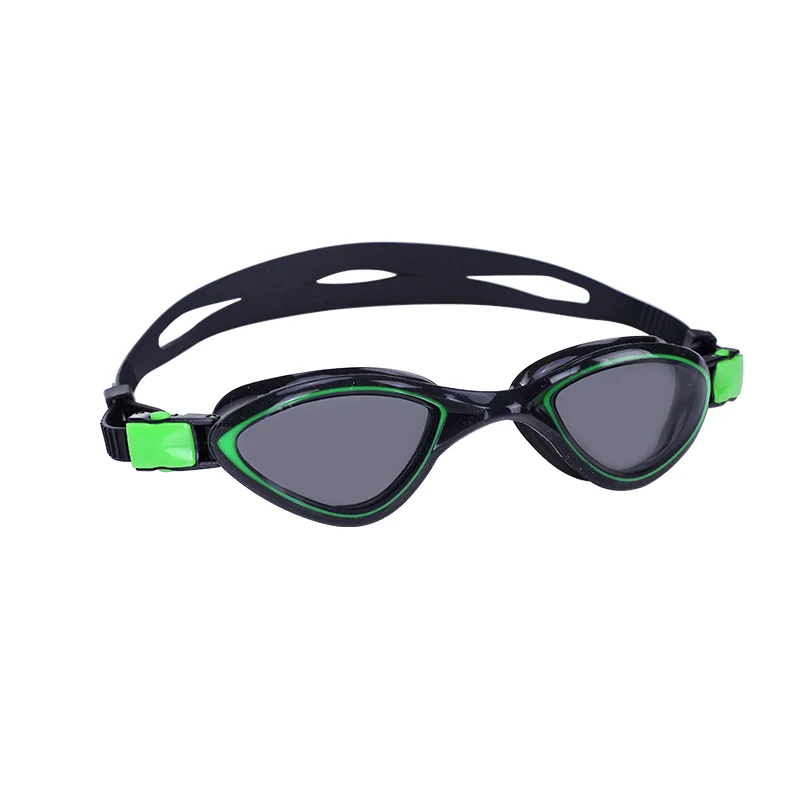 

New design silicone adjustable one piece swimming goggle, Green;red;blue;pink;black