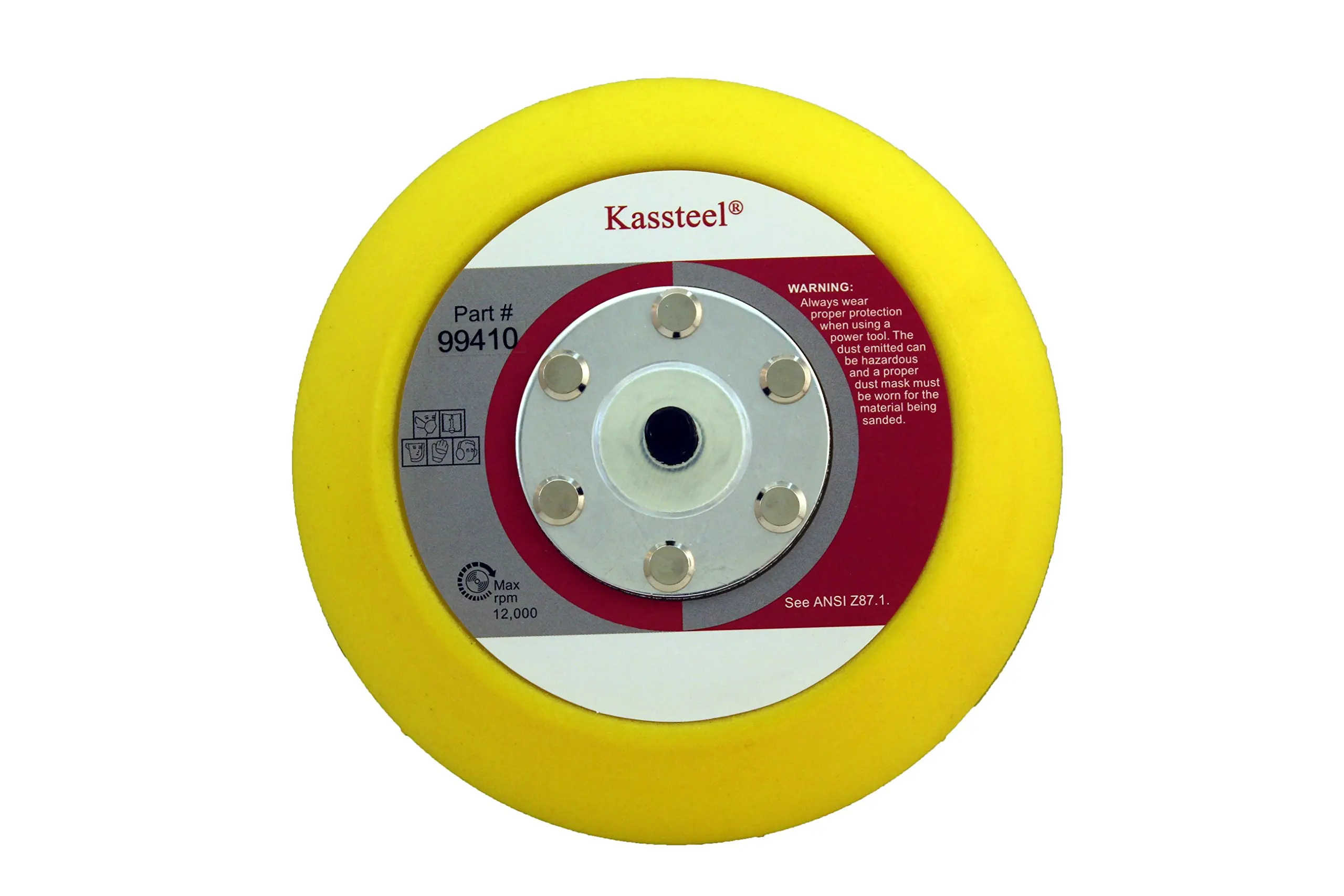 Black 4-1//2 Diameter 3M Disc Pad Hub 86100 4-1//2 Diameter Pack of 1 5//8-11 Thread