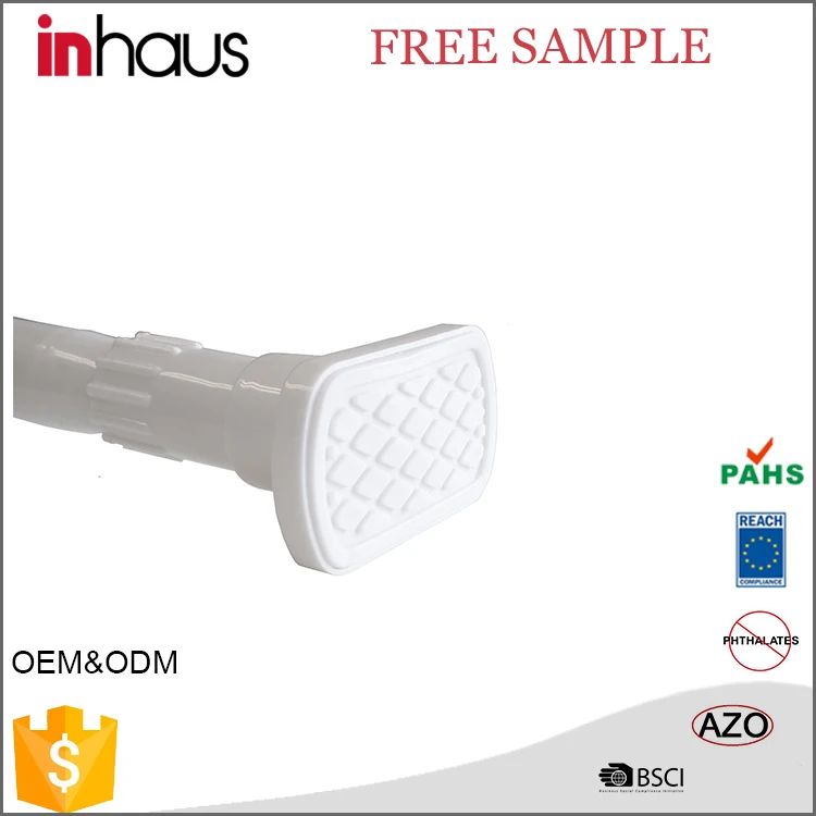 
Stainless Steel strong portable adjustable l shaped shower curtain rod brackets 