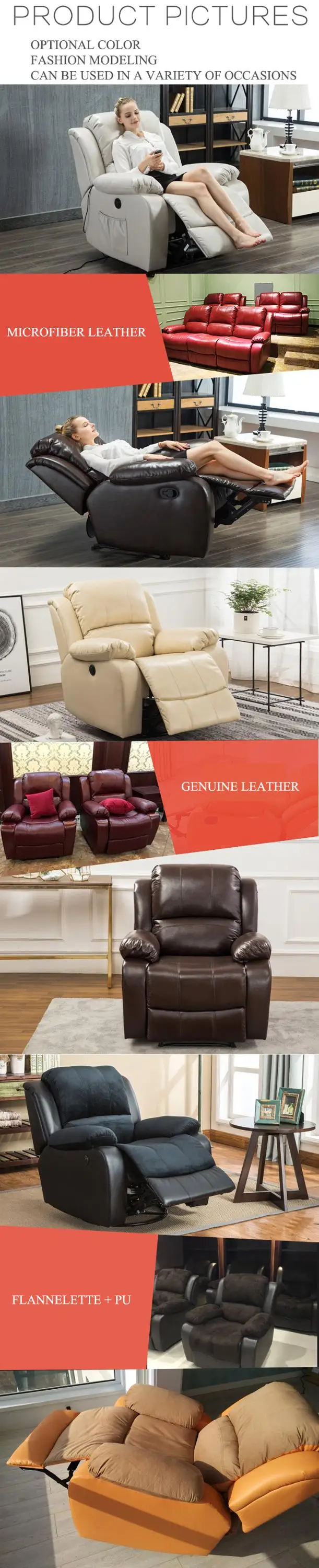 recliner sofa set modern