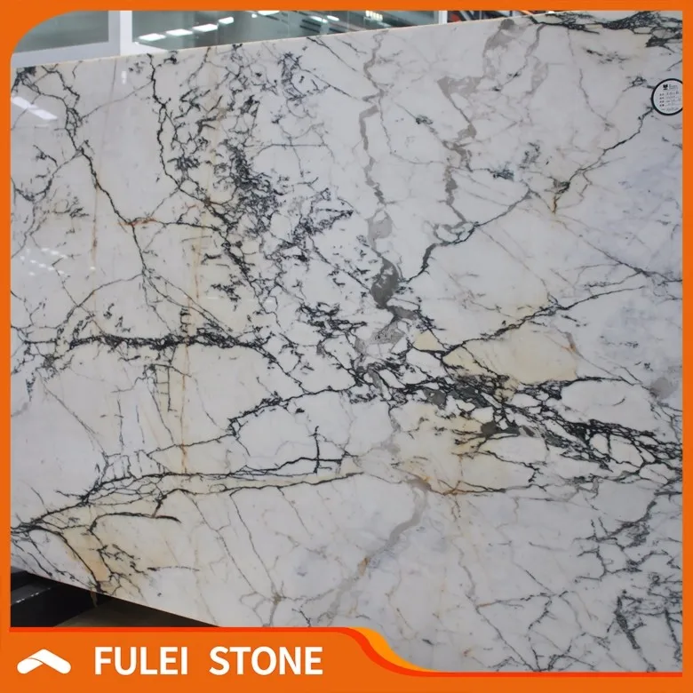 Luxury Italian Expensive Marble Types Calacatta Paonazzo White Marble