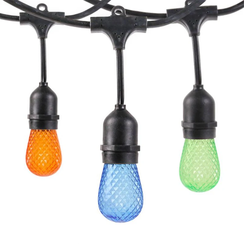 Free Sample 125W VW-0 E12 Socket Decorative Color Changing String Lights