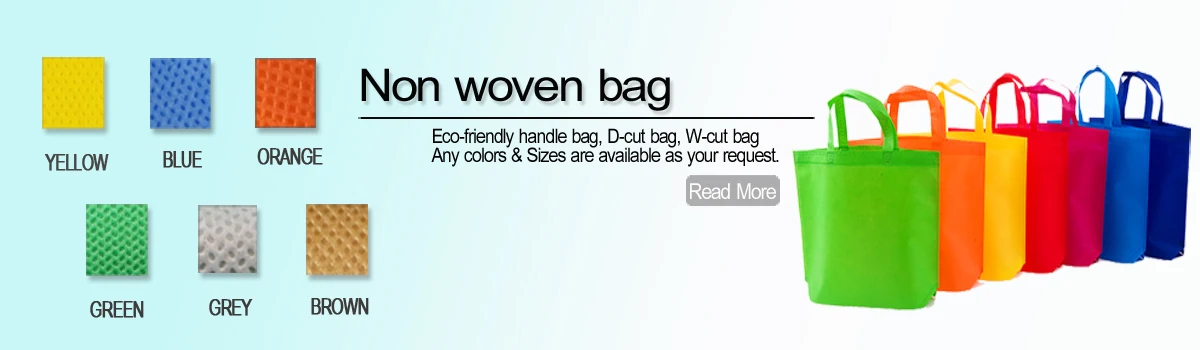 Eco friendly reusable PP non woven fabric recycle folding W-cut shopping carry bag