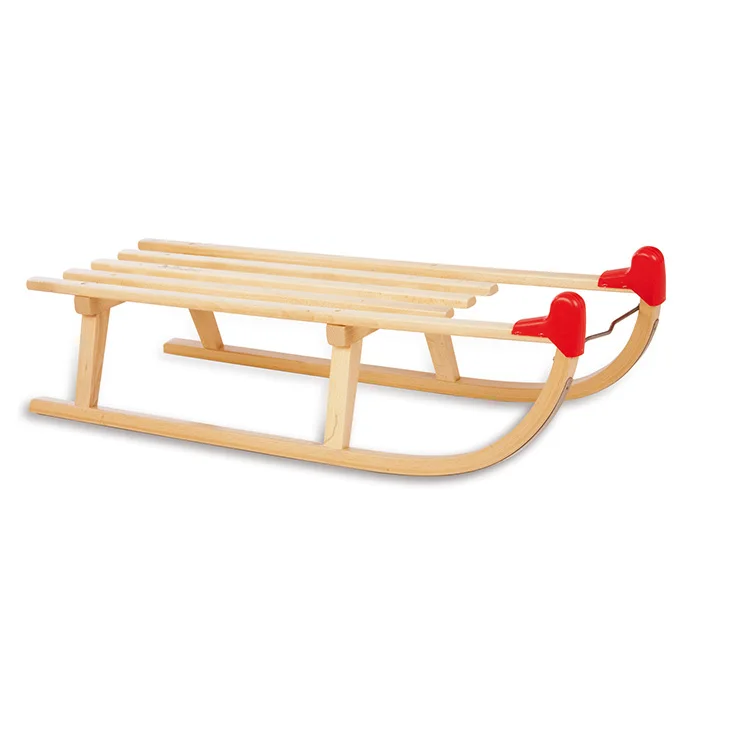

Outdoor classic wooden winter sledge snow sled for kids, Original wood