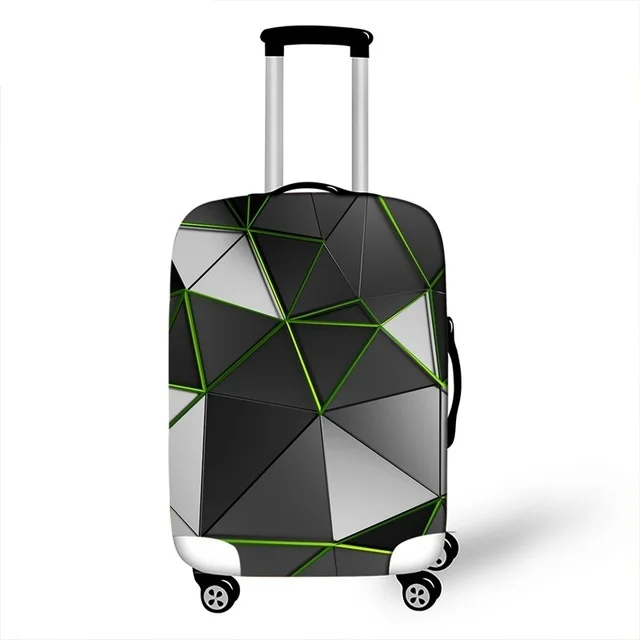 

Coolost Geometry Personalized Suitcase Cover Waterproof Stretch DIY Travel Valise Spandex Luggage Cover