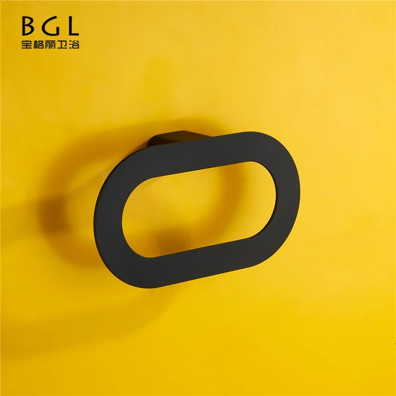 
18232 Bathroom Fitting Fashion Wall Mounted Zinc Alloy Towel hanger Rubber Paint Towel Holder hand Towel Ring 