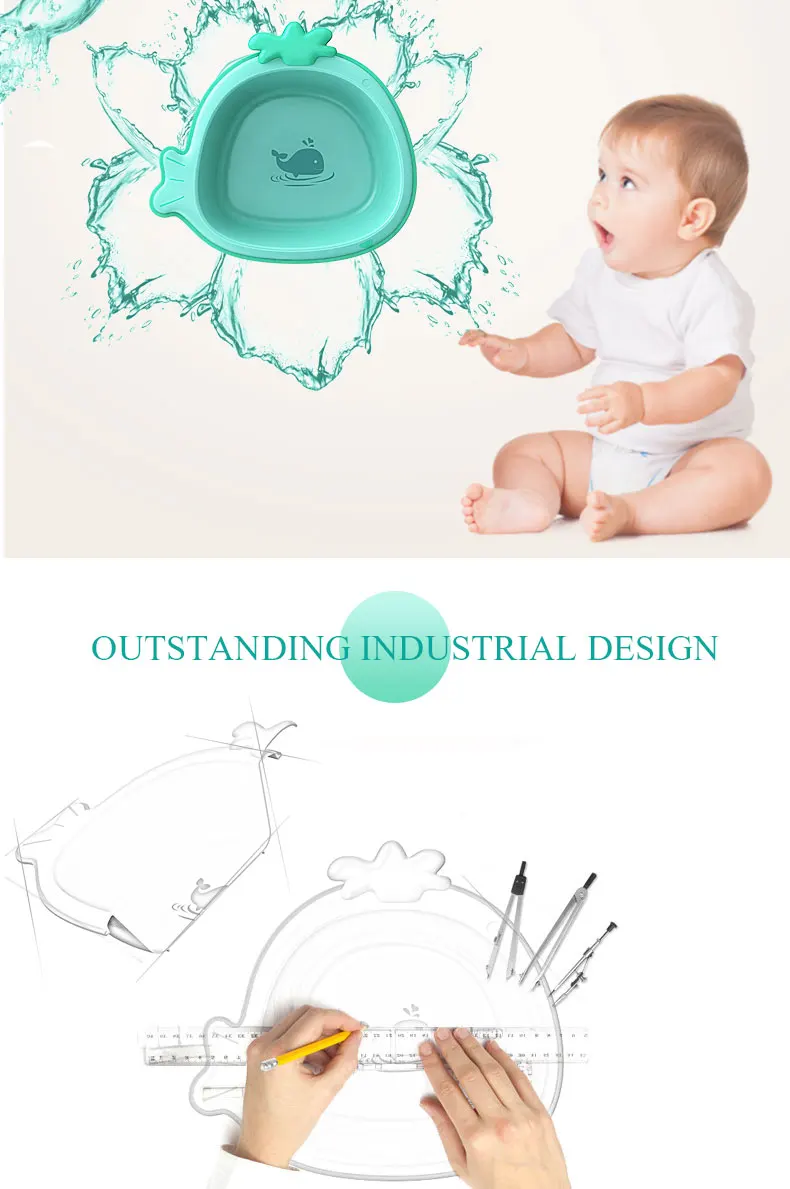 Cheap Baby Bath Inflatable Pool Bathing Cow Thick Shatterproof Small