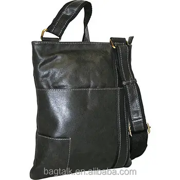 men's vegan leather messenger bag