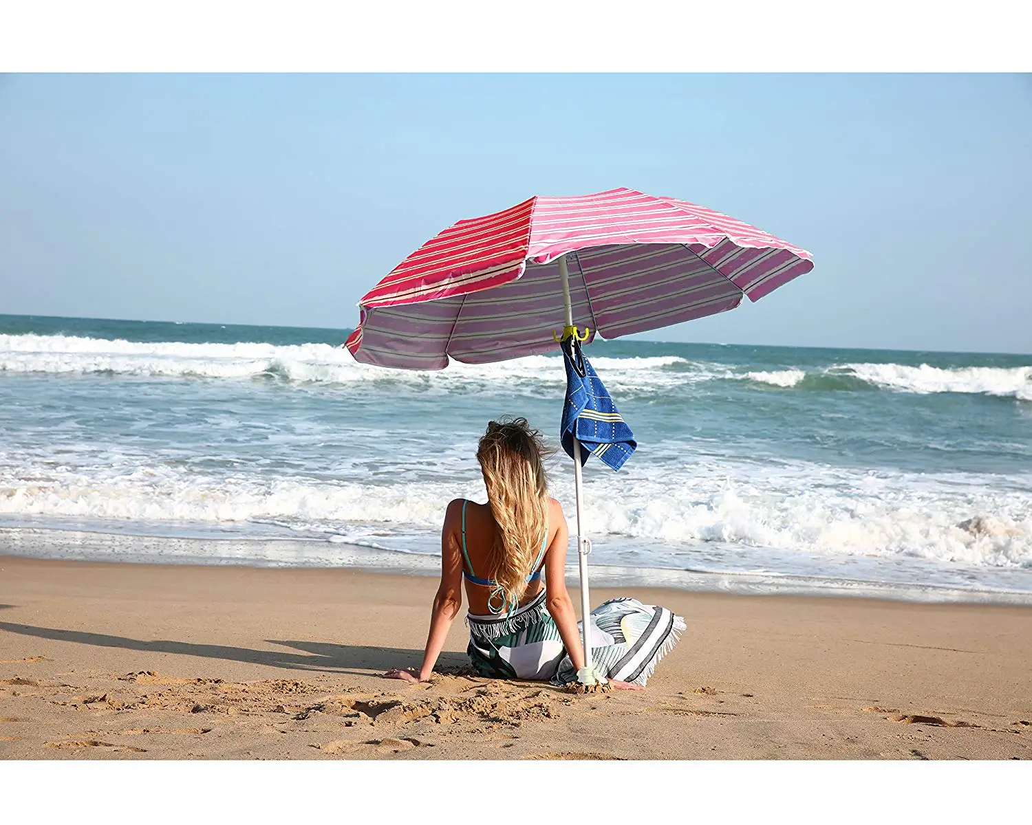海边遮阳伞单人图片