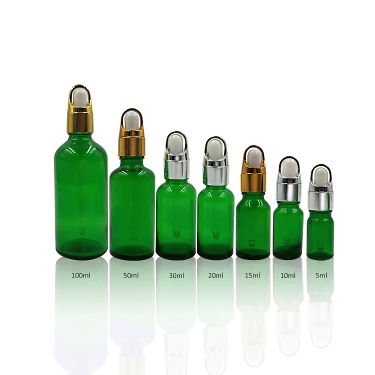 30ml Green Serum Glass Bottle With Graduated Dropper Buy Serum Bottle