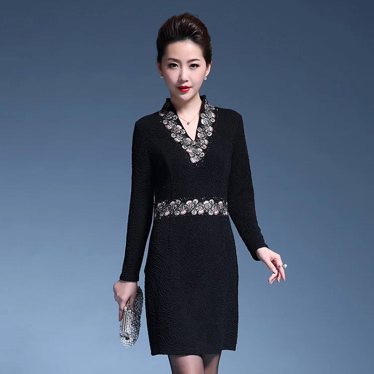 New Style Latest Lady Embroidery Dress Design For Women