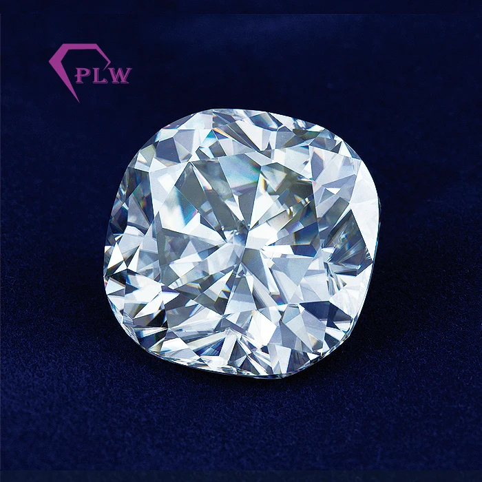 

wholesale price 18mm GH clarity cushion ice crushed moissanite, White;green;pink;etc