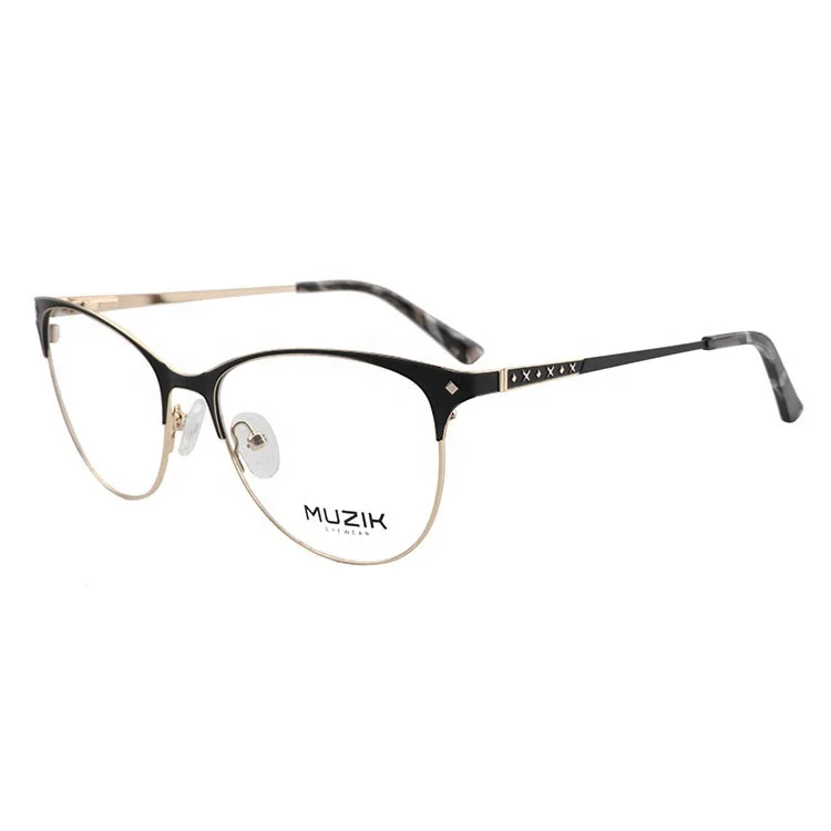 

GH5010 New design fashion unisex half rim metal optical eye glasses frame