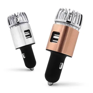 Mini Car USB Charger 5V 2.1A Dual Ports & Air Purifier