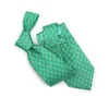 Custom Cravate Green Silk Neck Tie Animal Printed Shrimp Cocktail China Silk Ties with Self Tipping