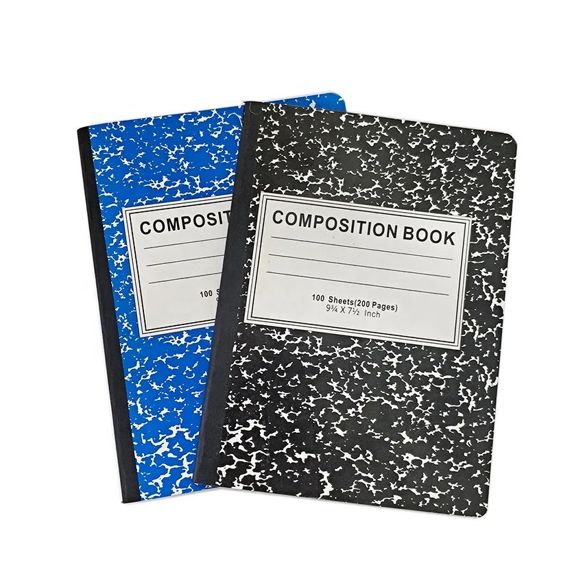 
72 / 100 sheets school notebook ordinary marble design composition books 